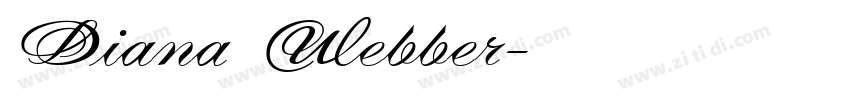 Diana Webber字体转换